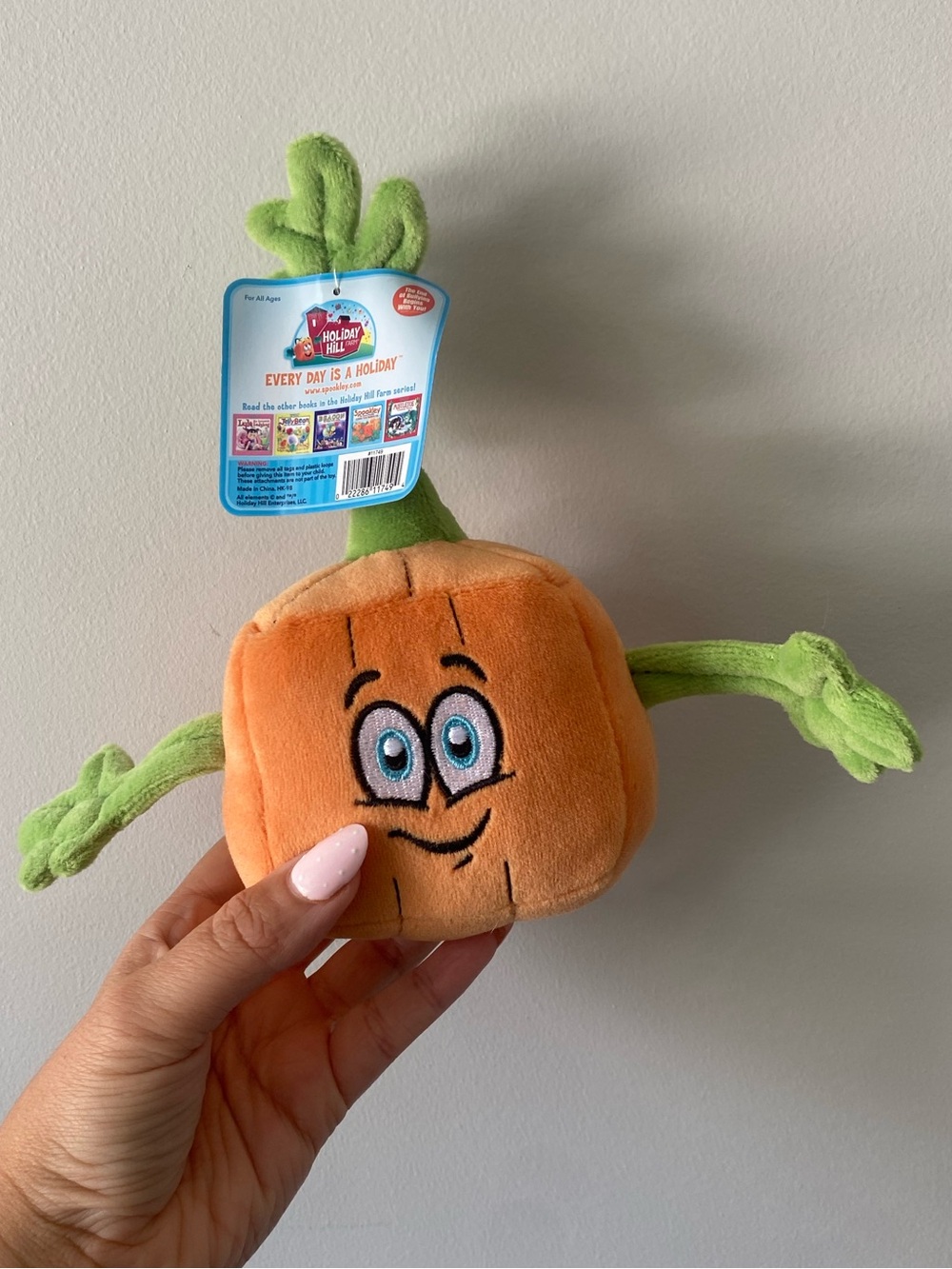 Spookley The Square Pumpkin stuffed plush toy 3” Halloween
